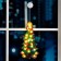LED figure on the suction cup "Christmas tree" 24 × 45 cm, plastic, AAAX3 batteries (not in the kit), glow warm white