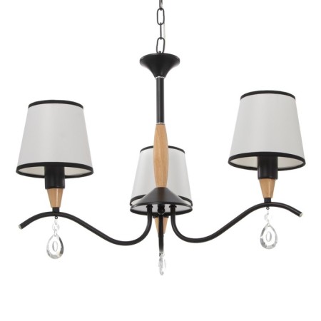 Brussels chandelier 3x60W E14 Black 58x58x85 cm Bayerlux-1