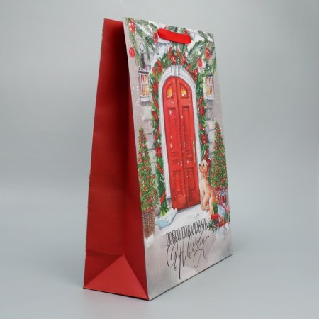 Craft vertical “New Year's house”, l 31 x 40 x 11.5 cm, New Year-2