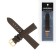 Solomon watch strap, 18 mm, genuine leather, L-20 cm, brown with embossing