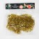 Garland "tinsel" 1 m dew, ip20, golden thread, 22 led, 6 layers, d = 7 cm, glow warm white, CR2032x2