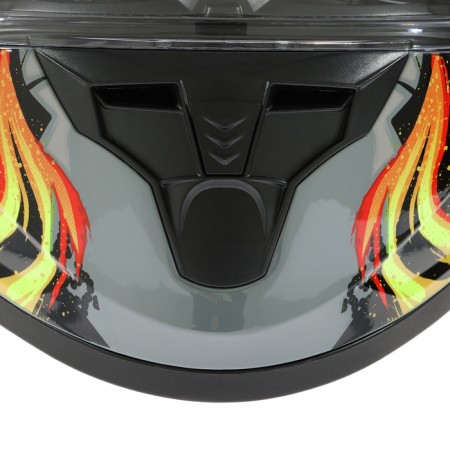 The helmet integral with two visors, size S (55-56), BLD-M67E model, black and yellow-9