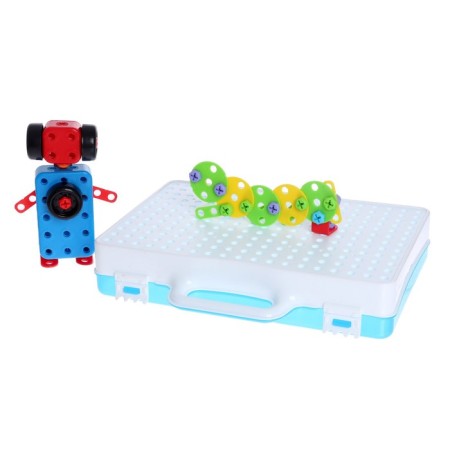 Designer in the Summary Mosaic suitcase, with an electric screwdriver, 40 models, 200 parts-2