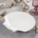 Porcelain-porcelain dish Wilmax shelley, d = 20 cm, white color