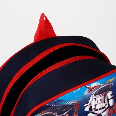 Children's backpack on lightning, 1 outer pocket, insert mix, colorful/red color-8