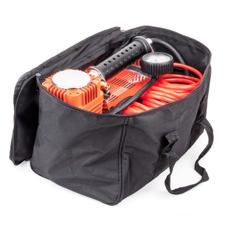 Car compressor "aggressor" AGR-160, metal, 12V, 600W, performance 160 l/min, adapters for pumping boats, bag-10