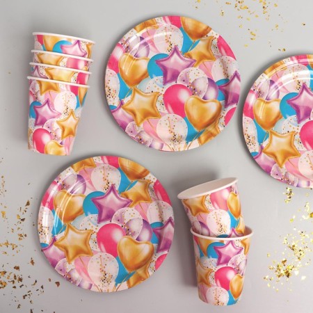 Set of paper dishes disposable balls "-1