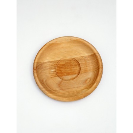 Wooden plate ADELICA "Classic", D = 16 cm, saturated with mineral oil, birch-2