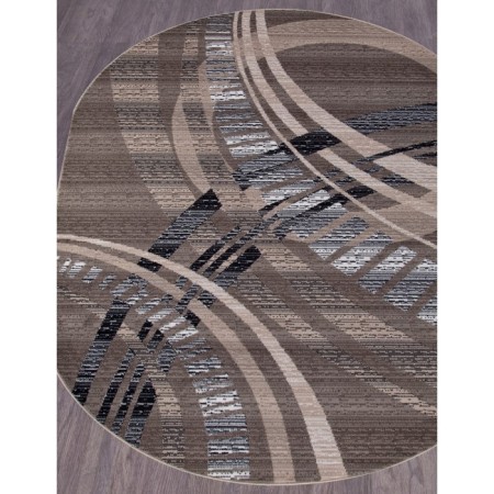 Oval carpet Merinos sierra, size 250x350 cm, color Beige-Brown 2-1
