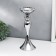 Silver of Metal for 1 candle "elegant" silver 32x13x13 cm