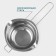 A stainless steel bowl for the Hanna Knövell water bath, 670 ml, 16 × 7 cm