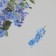 Plastic stickers "Spring flowers. Blue" set 40 pcs 15x8 cm