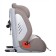 Car seat children's Farfello, group 1/2/3 (9-36 kg), ISOFIX system, coffee color color