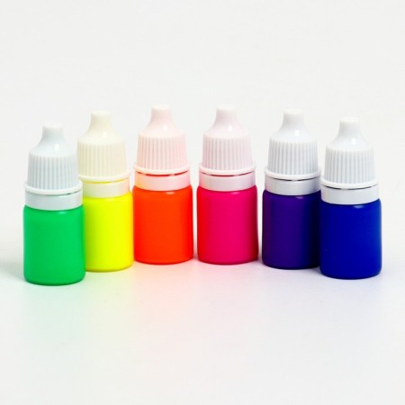 Paint for drawing Ebru, set 6 fluorescent colors of 6 ml-1