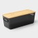 Storage container with lid laconicism lid, 28.5 × 11 × 10.5 cm, black color is black