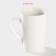 Porcelain shade mug "Flowering of love", 380 ml, white color