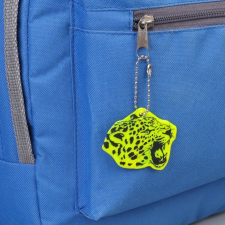 The reflective element "Leopard", bilateral, 5.5 × 4.4 cm, color mix-1