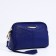 Bag Cross-Bodi with a zipper, blue color