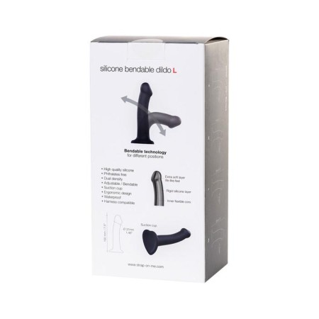 Belt strap-on on suction cup Strap-on-me, silicone, black color, 19 cm-12