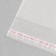 BOPP package with adhesive valve, transparent 18 x 18/4 cm, 25 μm