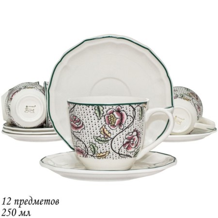 Tea set of Lenardi Gloria, 12 items