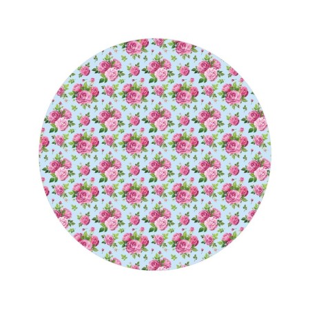Pareo and beach rug "Bouquet of roses", D = 150 cm-1