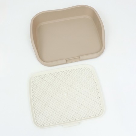 Dog toilet, 55 x 46 x 12 cm, beige-4