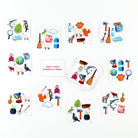 Set of cards "Logo-random. Sound L "-3