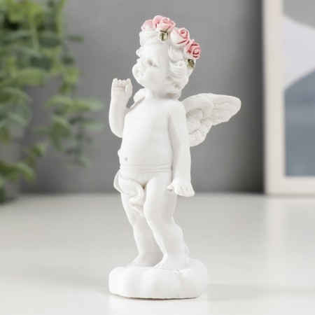 Polystone souvenir "Snowty angel in pink flirty" mix 9.2x3.2x4.7 cm-4