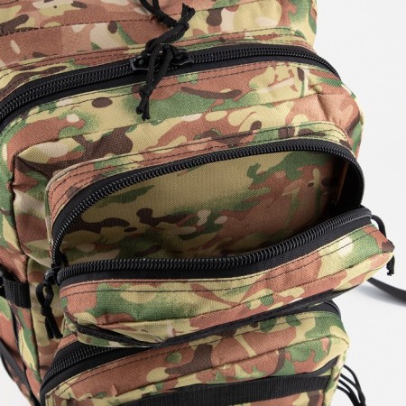 Tactical backpack, TAIF, 40 l, lightning department, 3 outer pockets, camouflage color/beige-6