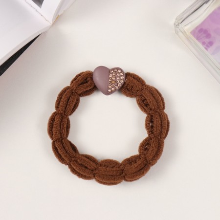 Hair gum "Penname" heart, 5.5 cm, mix