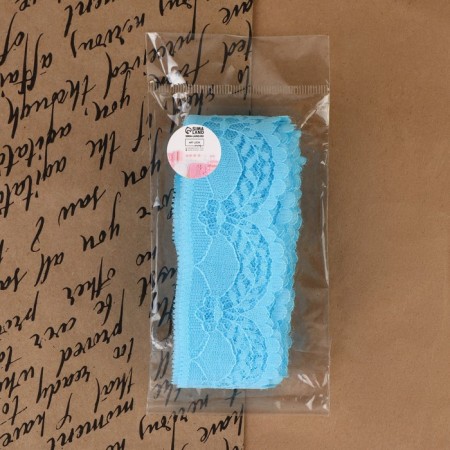 Capricon lace, 40 mm × 10 ± 1 m, blue color-3