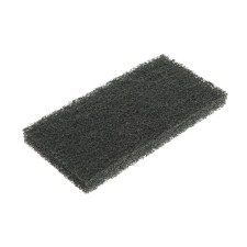 Puba-pad black, hard, nylon, 25x12x2 cm