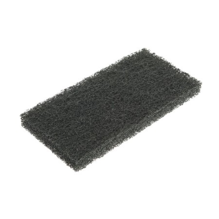 Puba-pad black, hard, nylon, 25x12x2 cm