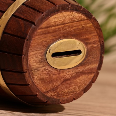 Piggy bank "Barrel" 10x10x12 cm, mane-3