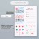 Stickers Paper "Heart" set 2 sheets 20x15 cm
