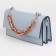 A chain for a bag, plastic, with carbines, 24 × 18 mm, 30 cm, brown/beige/gold color