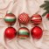 Set of balls plastic D-8 cm, 6 pcs "Beata mesh" mix