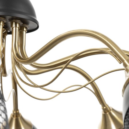 Ricardo chandelier 8he27 40W black 71x71x38-65cm Bayerlux-7