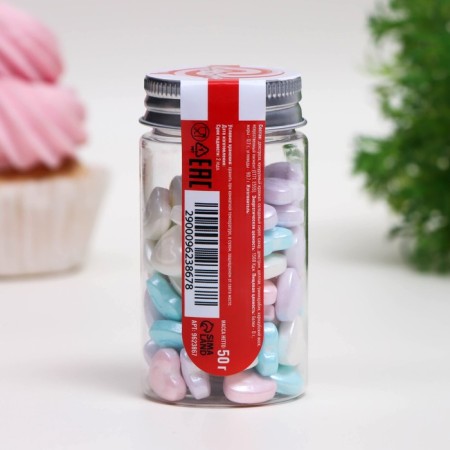 Sprinking confectionery "double heart", mix, 50 g-2