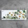 Carty clock is wall, series: flowers, "chamomile", 20 x 50 cm