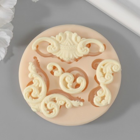 Silicone Mold "stucco molding" from 1,2x0.7 cm to 5.3x2 cm mix