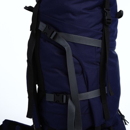 Tourist backpack, TAIF, 90 l, department on the lace, 2 outer pockets, blue color-5