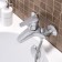Bath mixer "RMS" SL50-009E, short spout, shower set, zinc, chromium