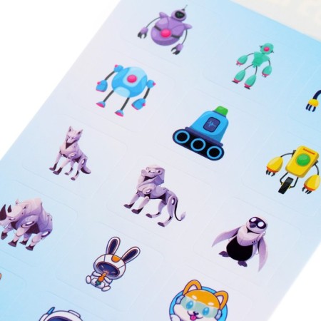 Set of stickers "Robots" 100 pieces, A6-4