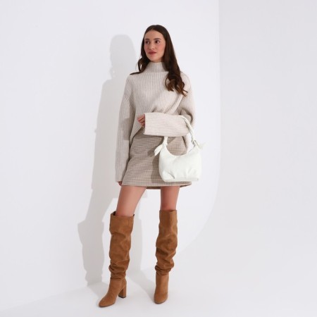 Baget bag with zipper, dairy color-6