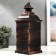 Spar "fireplace" LED from batteries 3HAAA Black with a golden patina 13, x13x34 cm Risalux
