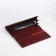 Women's wallet on a magnet, burgundy color
