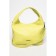 Gobo bag is female, eco -leather, safenta lemon, 32x13x21 cm