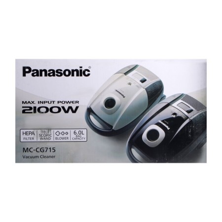 Vacuum cleaner Panasonic MC-CG715 K, bag, 2100 watts, 6 l, 65 dB, cord 5 m, black-16